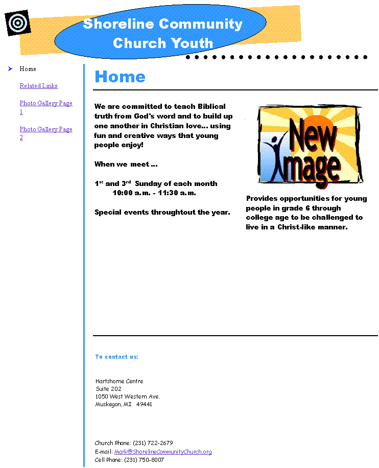 Text Box: Shoreline Community Church Youth